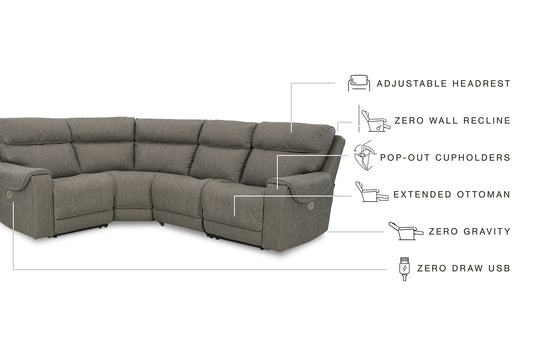 Starbot 4-Piece Power Reclining Sectional