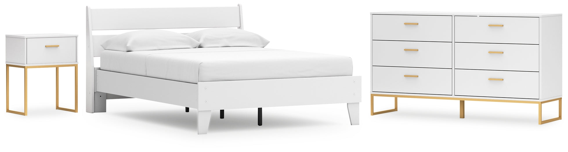 Ashley Express - Socalle Full Panel Platform Bed with Dresser and Nightstand