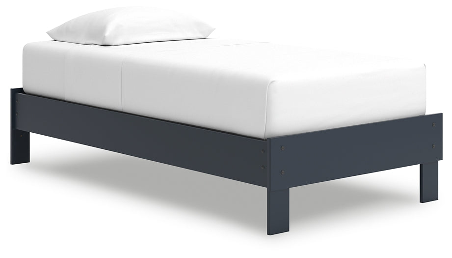 Ashley Express - Simmenfort Twin Platform Bed with Nightstand