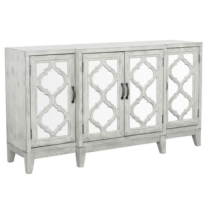 Mckellen - 4-Door Accent Cabinet - Antique White