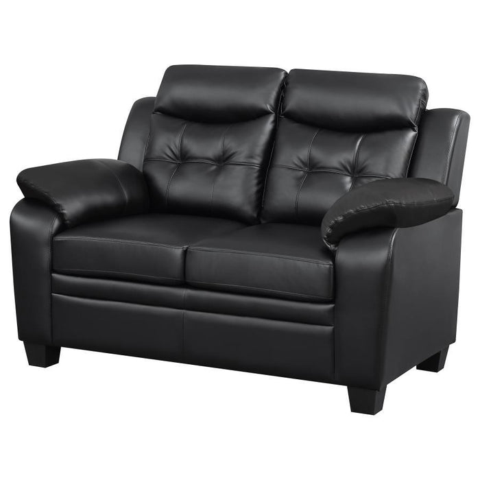 Finley - Tufted Upholstered Loveseat - Black