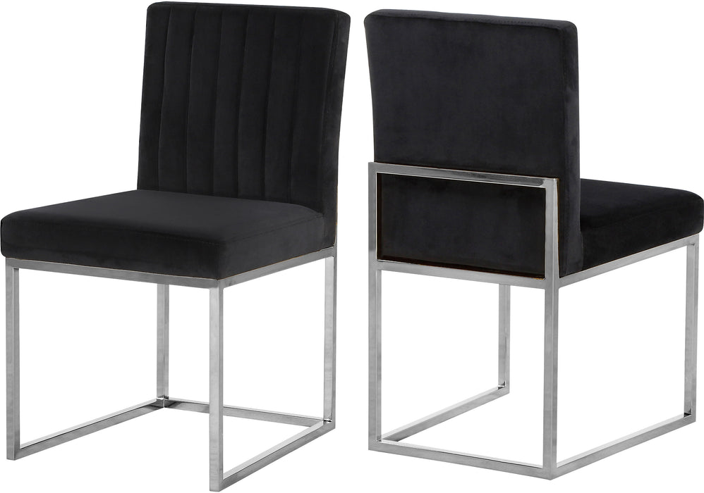 Giselle - Dining Chair with Chrome Base (Set of 2)