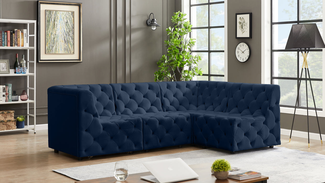 Tuft - Modular Sectional 4 Piece - Navy