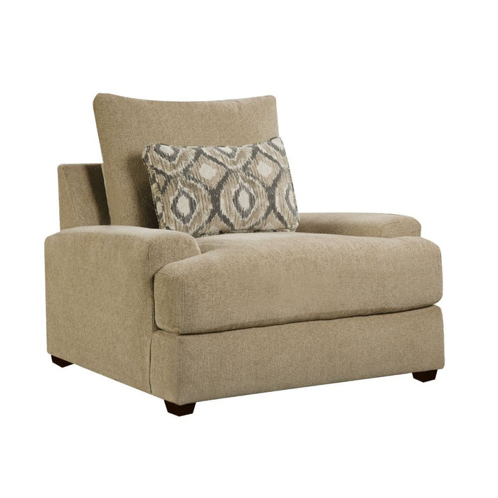 Vassenia - Chair - 2-Tone Latte Chenille