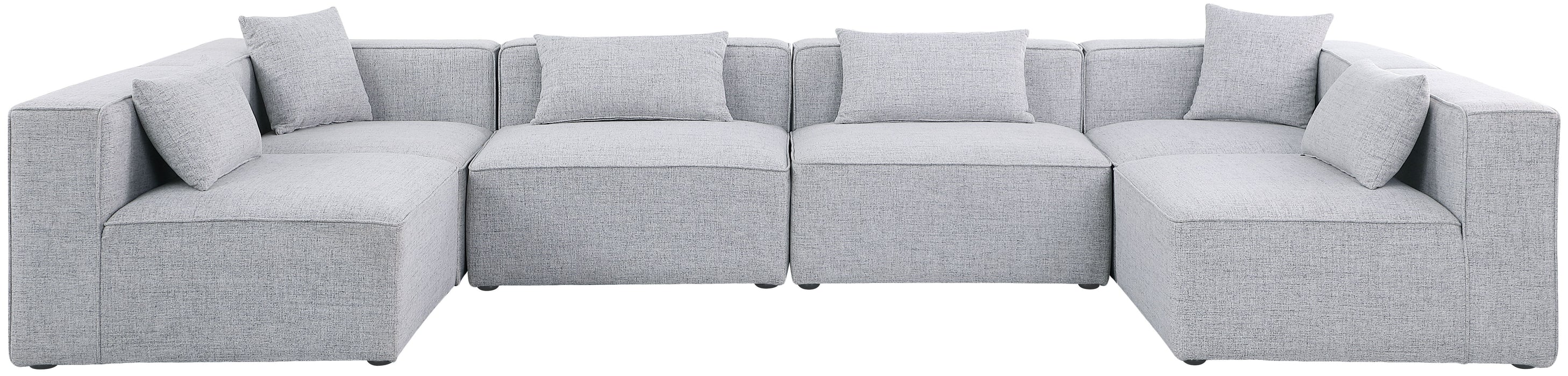 Cube - Modular Sectional 6 Piece - Gray