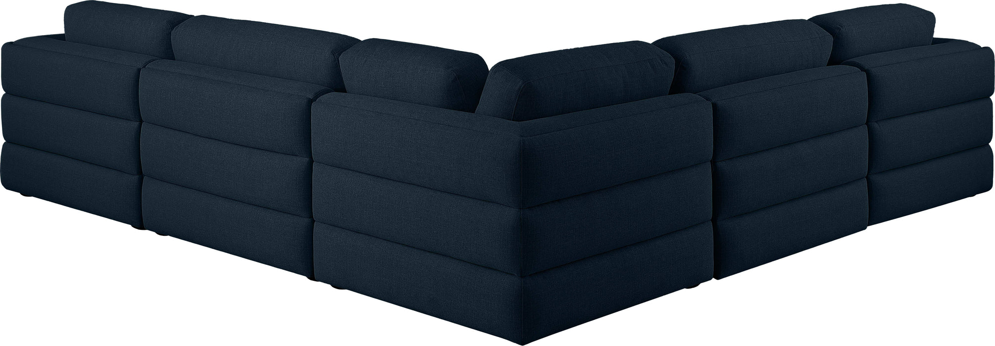 Beckham - Modular Sectional 5 Piece - Navy - Modern & Contemporary