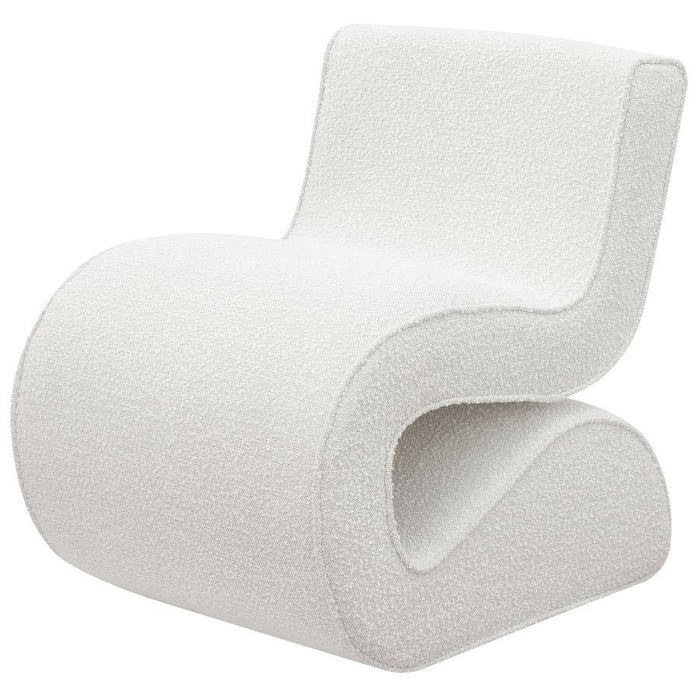 Ronea - Boucle Upholstered Armless Curved Accent Chair