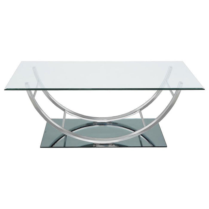 Danville - U-Shaped Coffee Table - Chrome