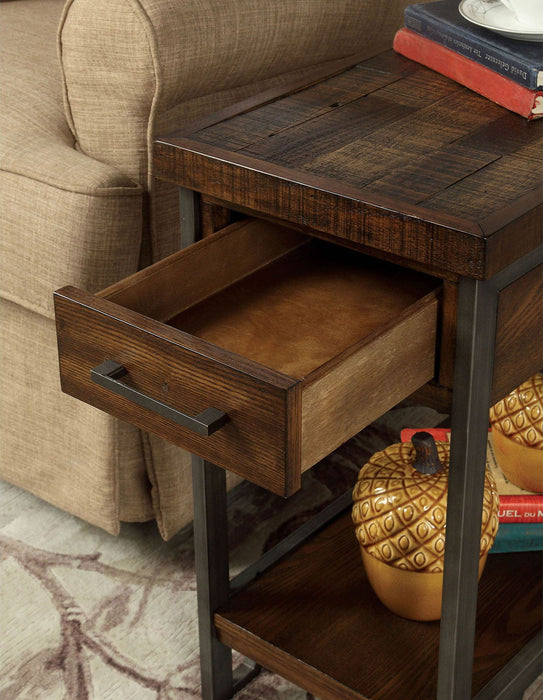 Brick Attic - Side Table - Oak / Multi