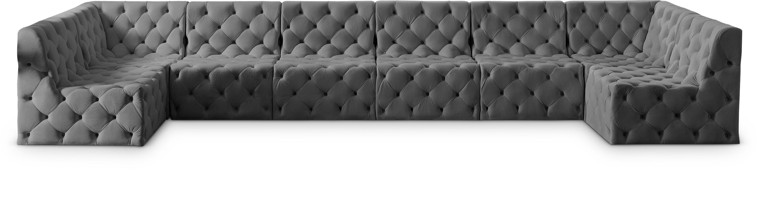 Tuft - Modular Sectional 8 Piece - Gray - Modern & Contemporary