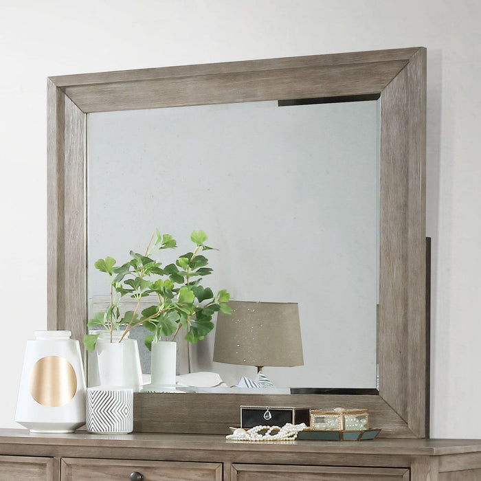 Anneke - Mirror - Wire - Brushed Warm Gray