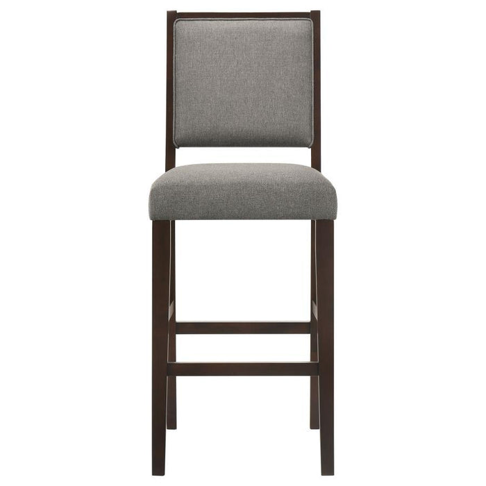 Bedford - Upholstered Open Back Bar Stools With Footrest (Set of 2)