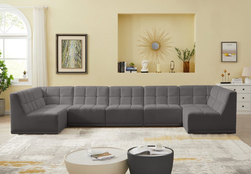 Relax - Modular Sectional 7 Piece - Gray