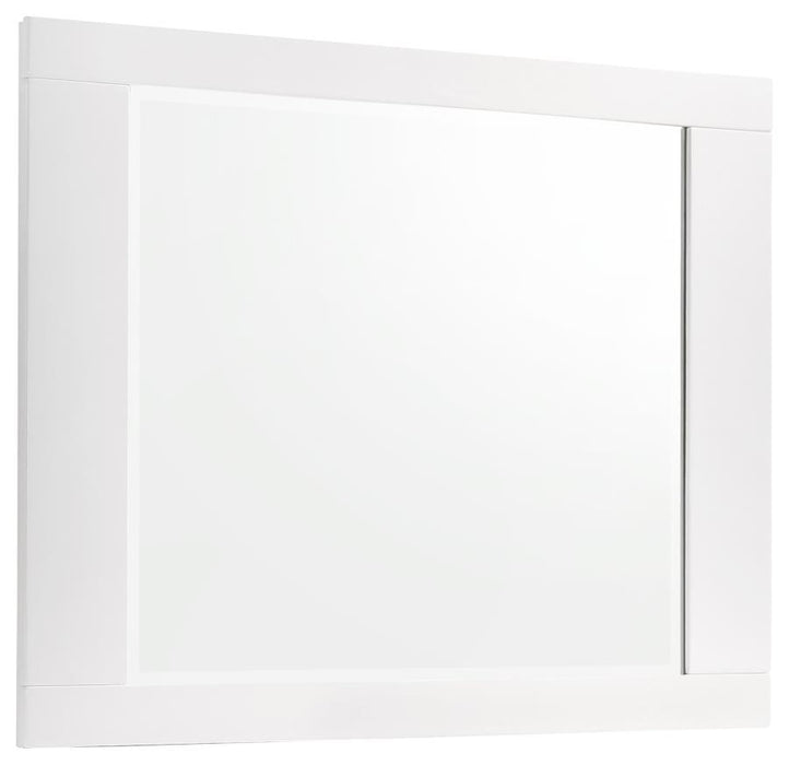 Felicity - Rectangle Dresser Mirror - Glossy White