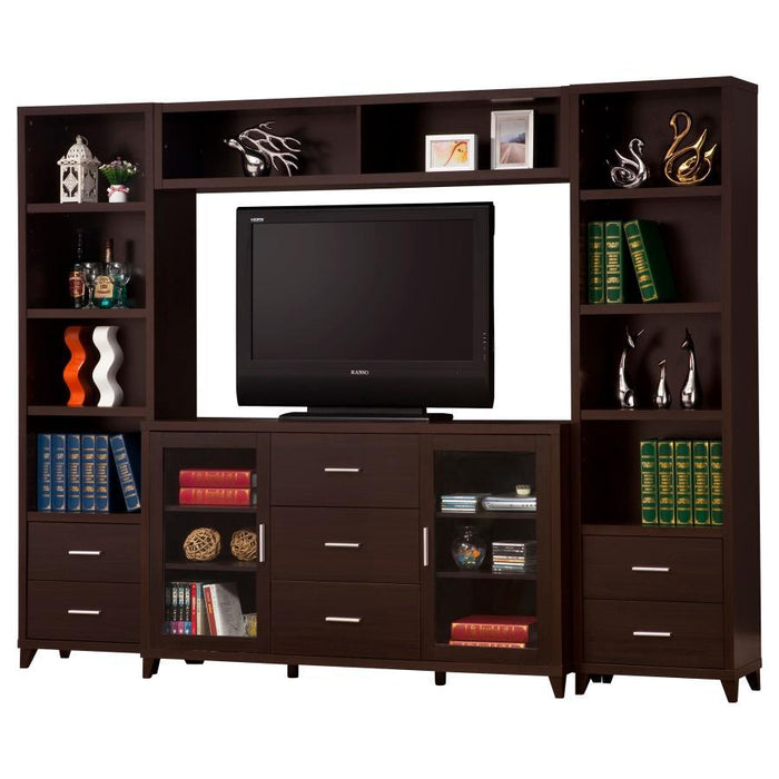 Lewes - 4 Piece Entertainment Center - Cappuccino