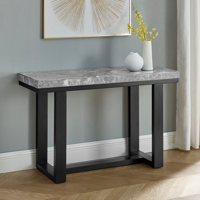 Lucca - Marble Sofa Table - Gray