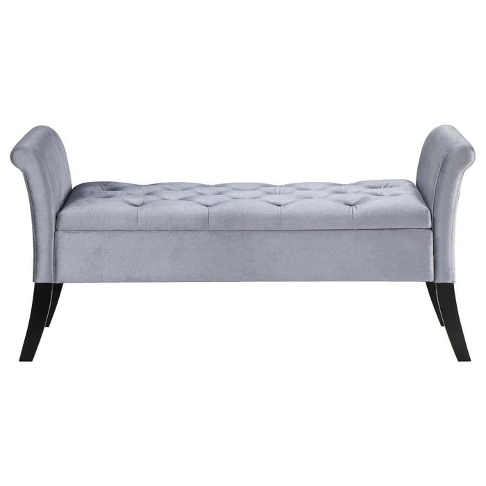 Farrah - Upholstered Rolled Arms Storage Bench