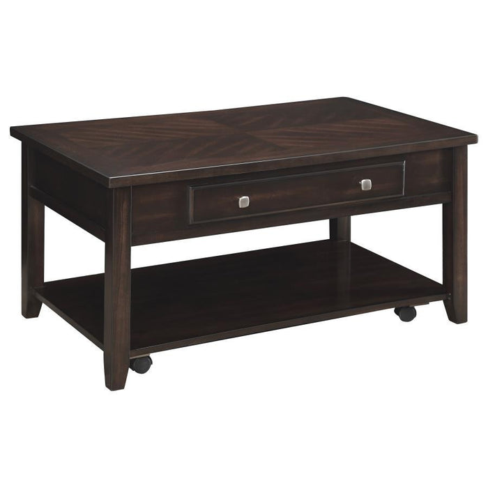 Bradford - Rectangular Lift Top Coffee Table - Walnut