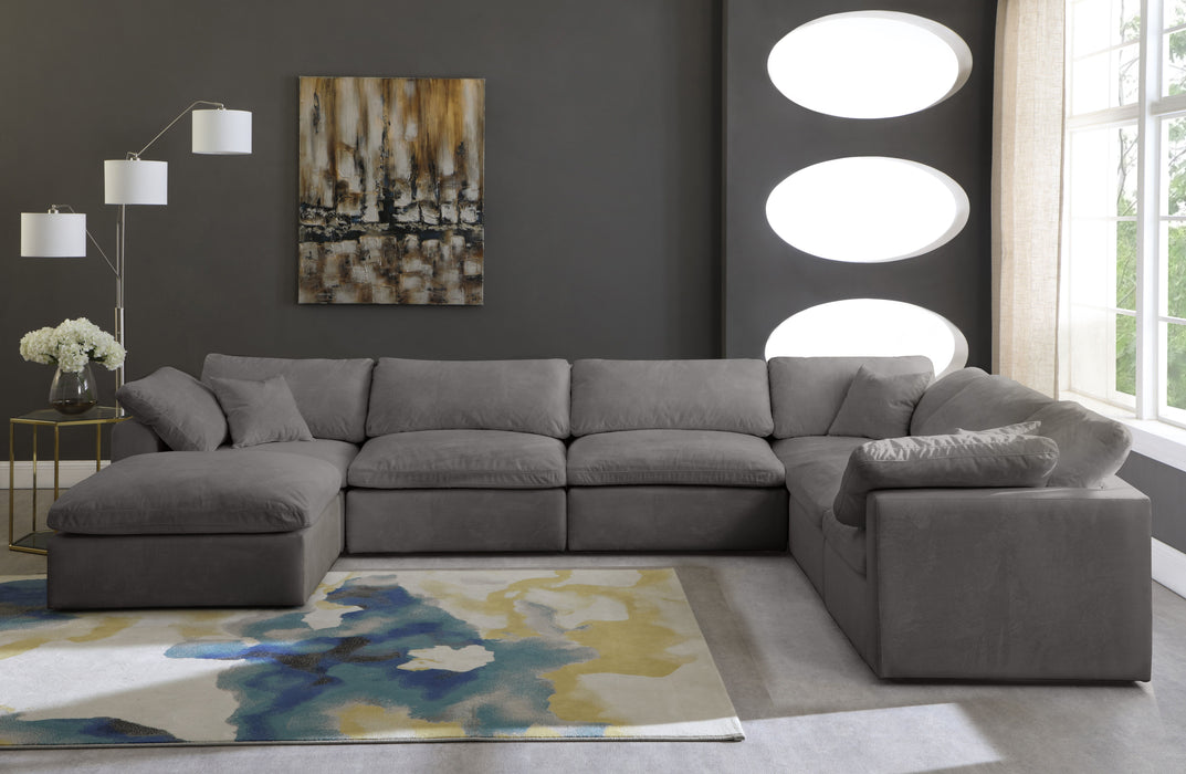 Cozy - Modular Sectional Cloud 7 Piece - Grey