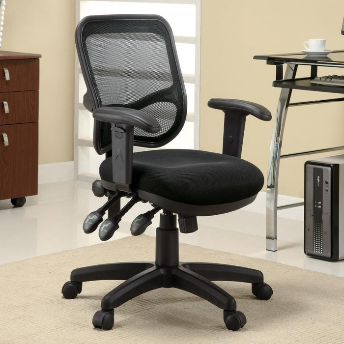 Rollo - Adjustable Height Office Chair - Black