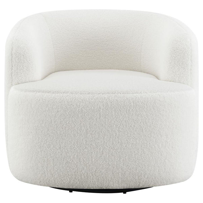 Hudson - Upholstered Swivel Chair - Natural