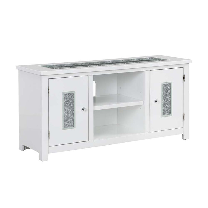 Elizaveta - TV Stand - White High Gloss Finish