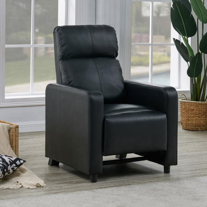 Toohey - Home Theater Push Back Recliner - Black