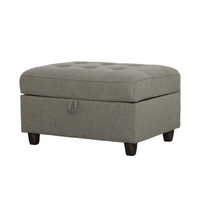 Stonenesse - Tufted Storage Ottoman - Gray