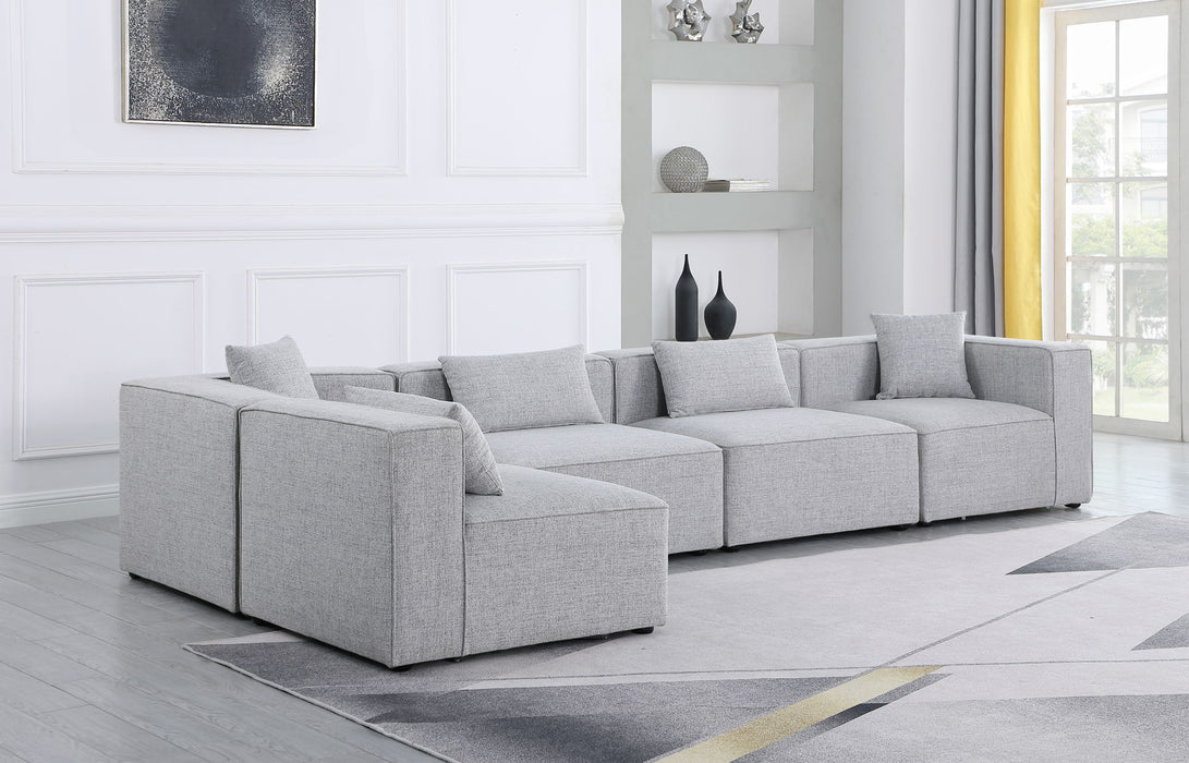 Cube - Modular Sectional 5 Piece - Gray