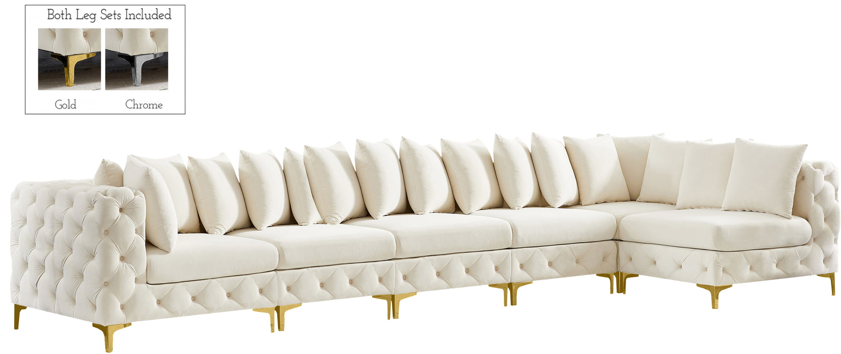 Tremblay - Modular Sectional 6 Piece - Cream