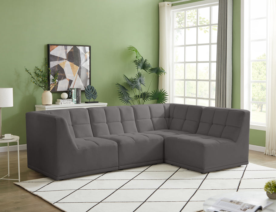 Relax - Modular Sectional 4 Piece - Gray