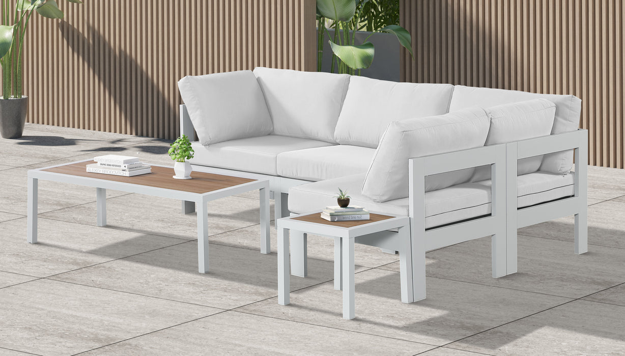 Nizuc - Outdoor Patio Modular Sectional 4 Piece - White