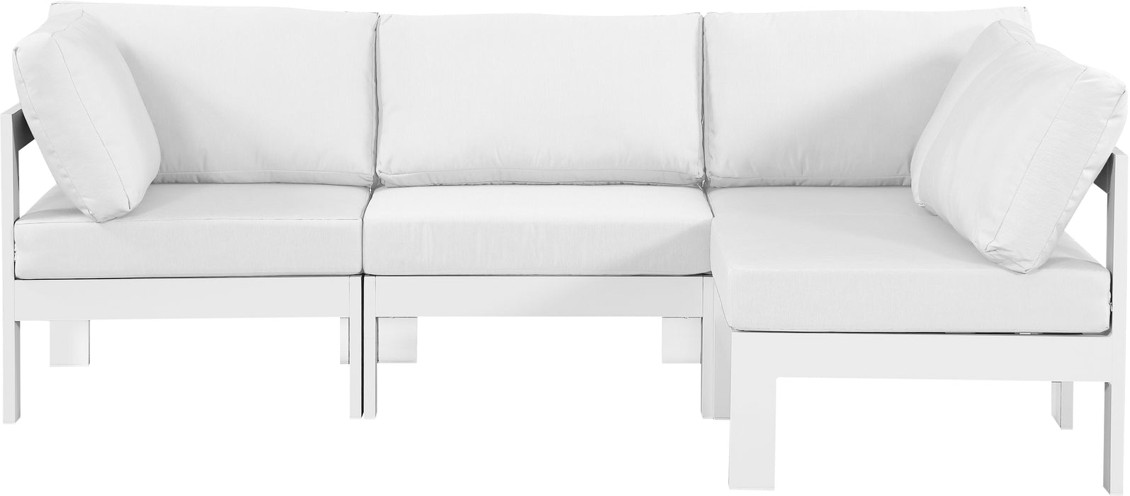 Nizuc - Outdoor Patio Modular Sectional 4 Piece - White