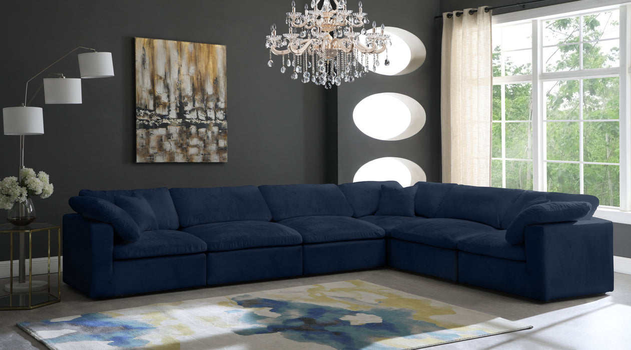 Cozy - Modular Sectional Cloud - Navy - Fabric