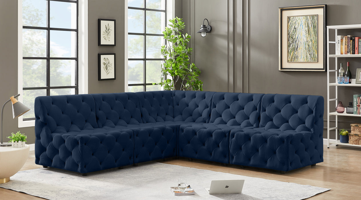 Tuft - Modular Sectional 5 Piece - Navy - Modern & Contemporary