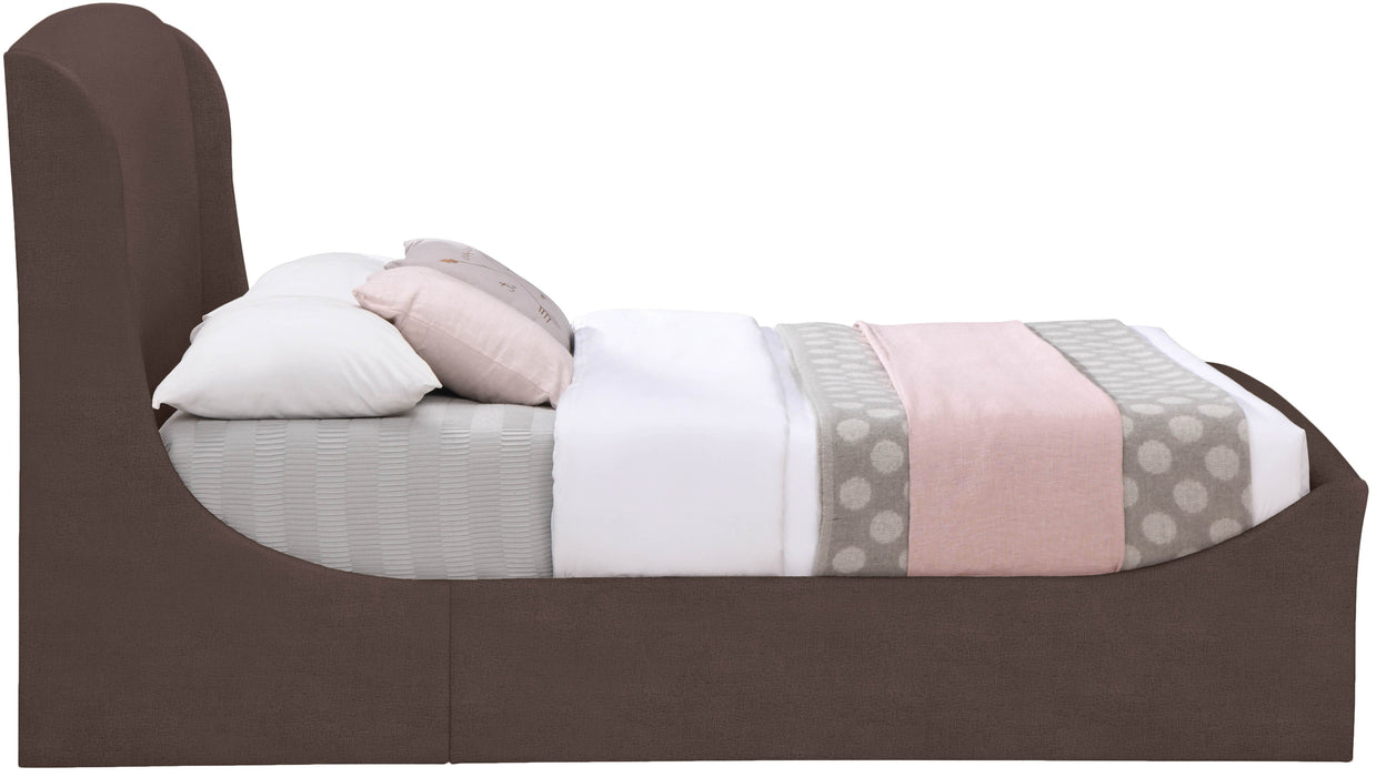 Tess - King Bed - Brown