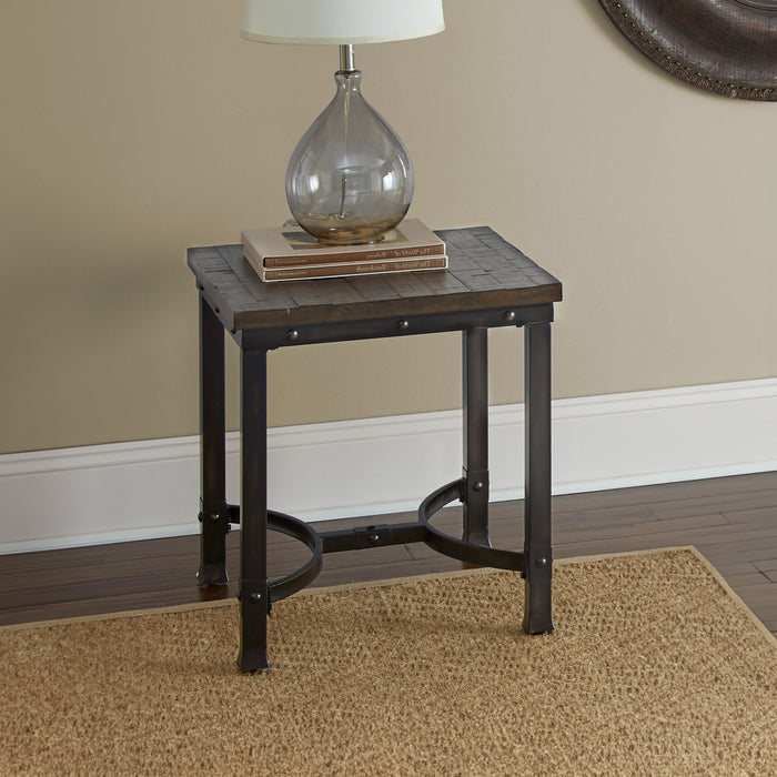 Ambrose - Square End Table - Brown