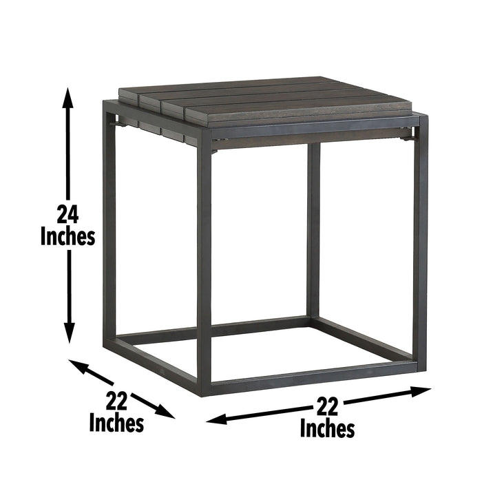 Tekoa - 3 Piece Table Set (Cocktail & 2 End Tables) - Dark Brown