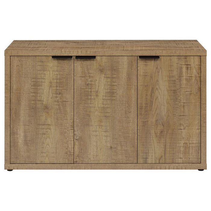 Pepita - 3-Door Engineered Wood Accent Cabinet With Adjustable Shelves - Mango Brown