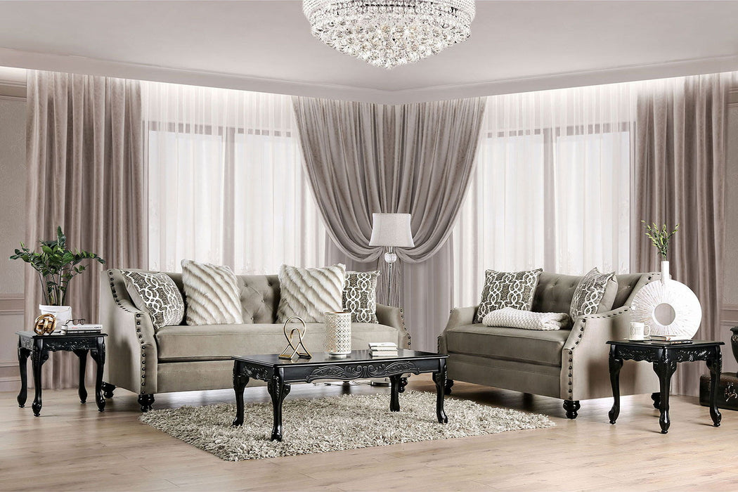 Ezrin - Loveseat - Light Brown