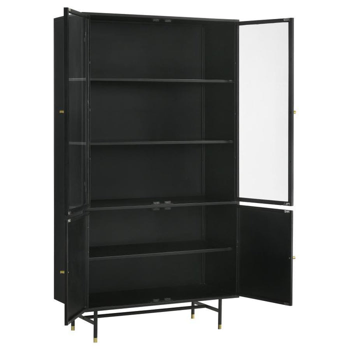 Santiago - Rectangular 4-Door Cabinet - Matte Black