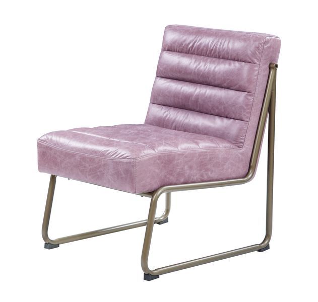 Loria - Accent Chair - Wisteria - Top Grain Leather