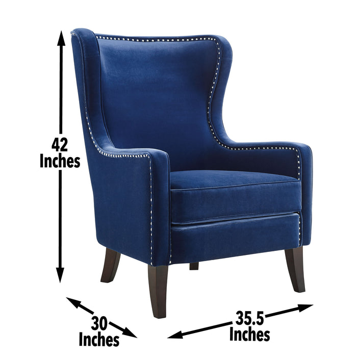 Rosco - Velvet Wingback Chair