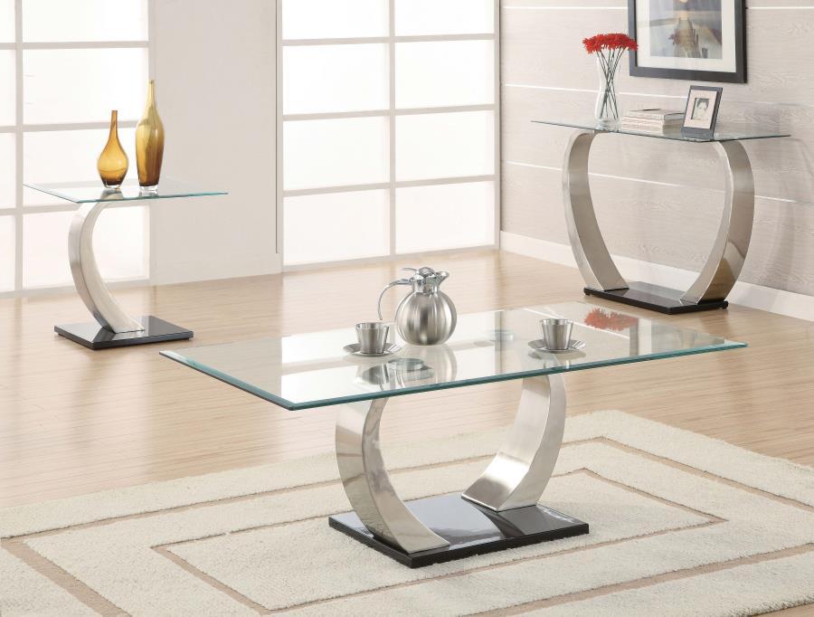 Pruitt - Rectangular Sofa Table - Satin