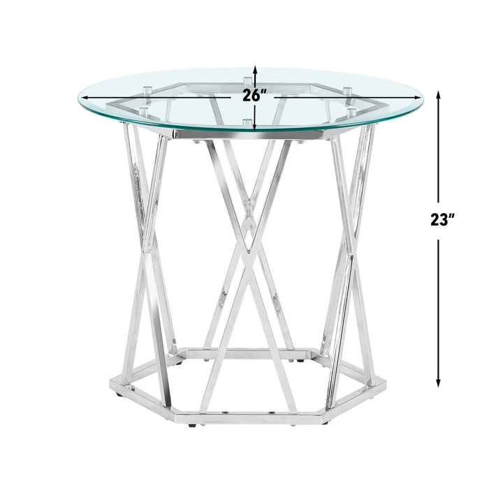 Escondido - End Table - Silver