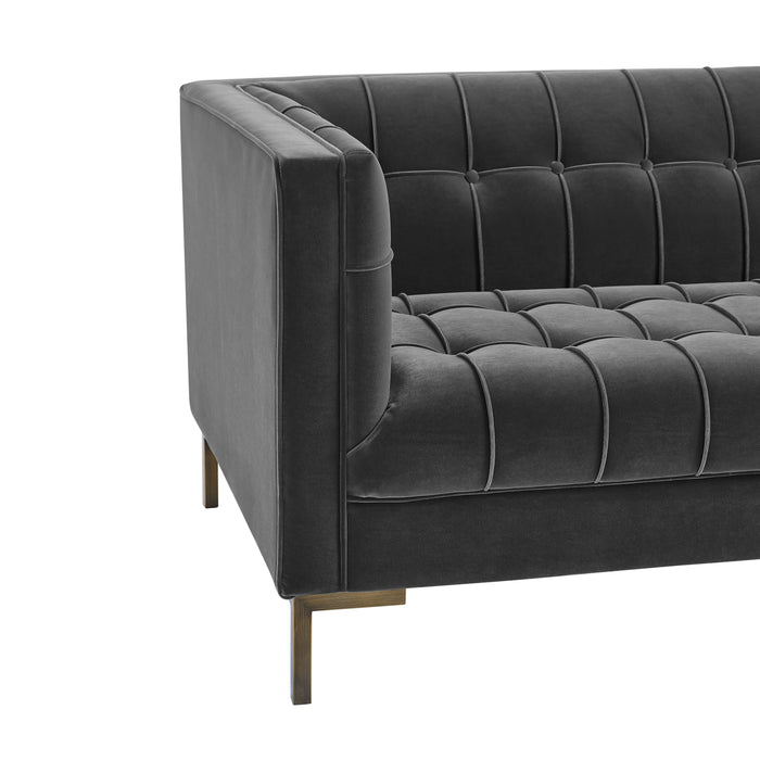 Isaac - Stitch Velvet Loveseat