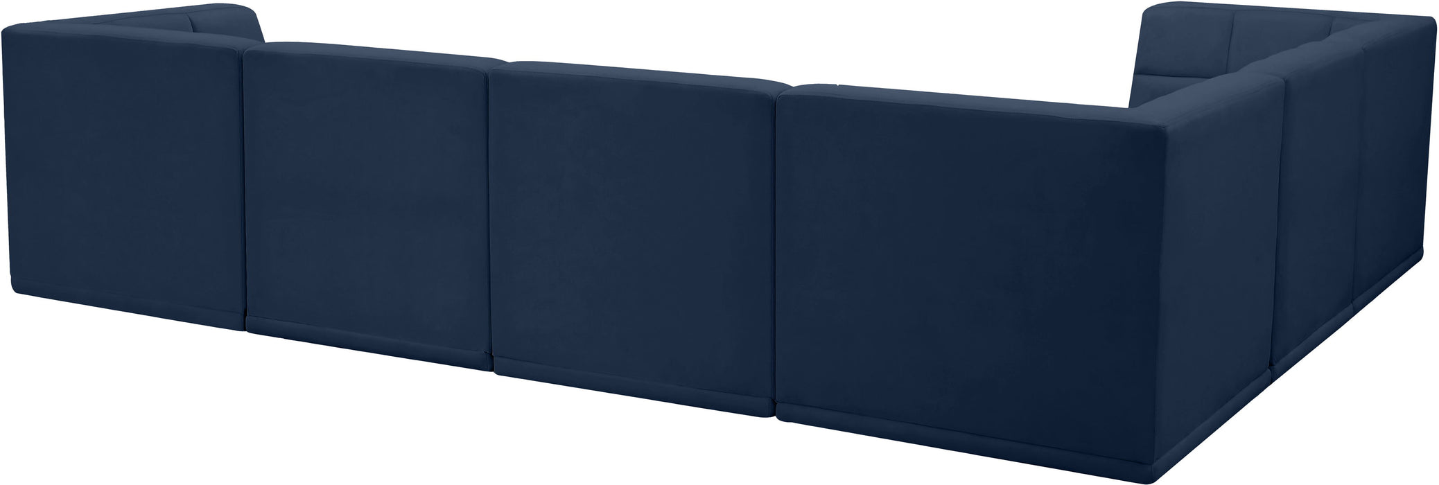 Relax - Modular Sectional 6 Piece - Navy - Fabric