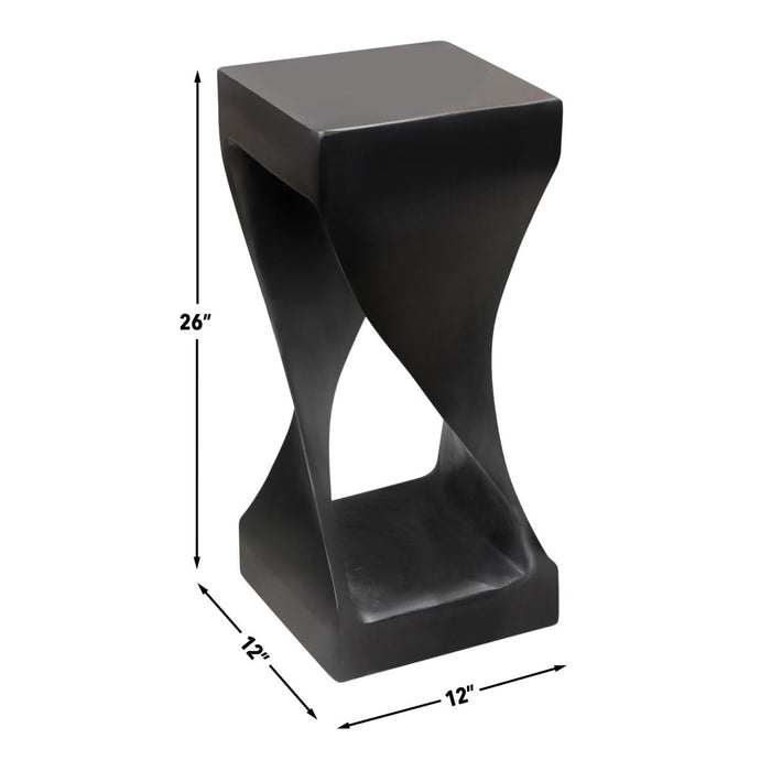 Solana - Solid Wood Accent Table - Black