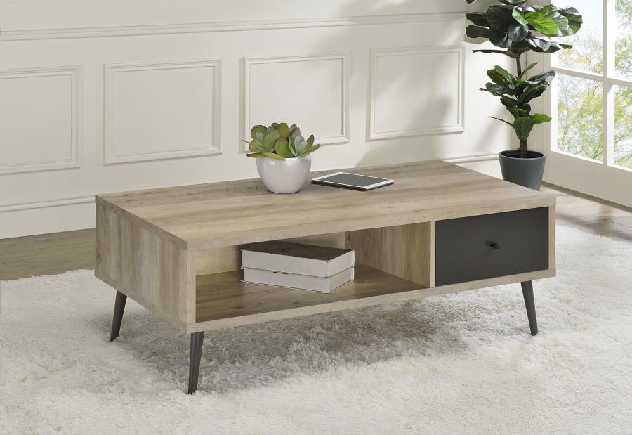 Welsh - Coffee Table - Antique Pine And Gray