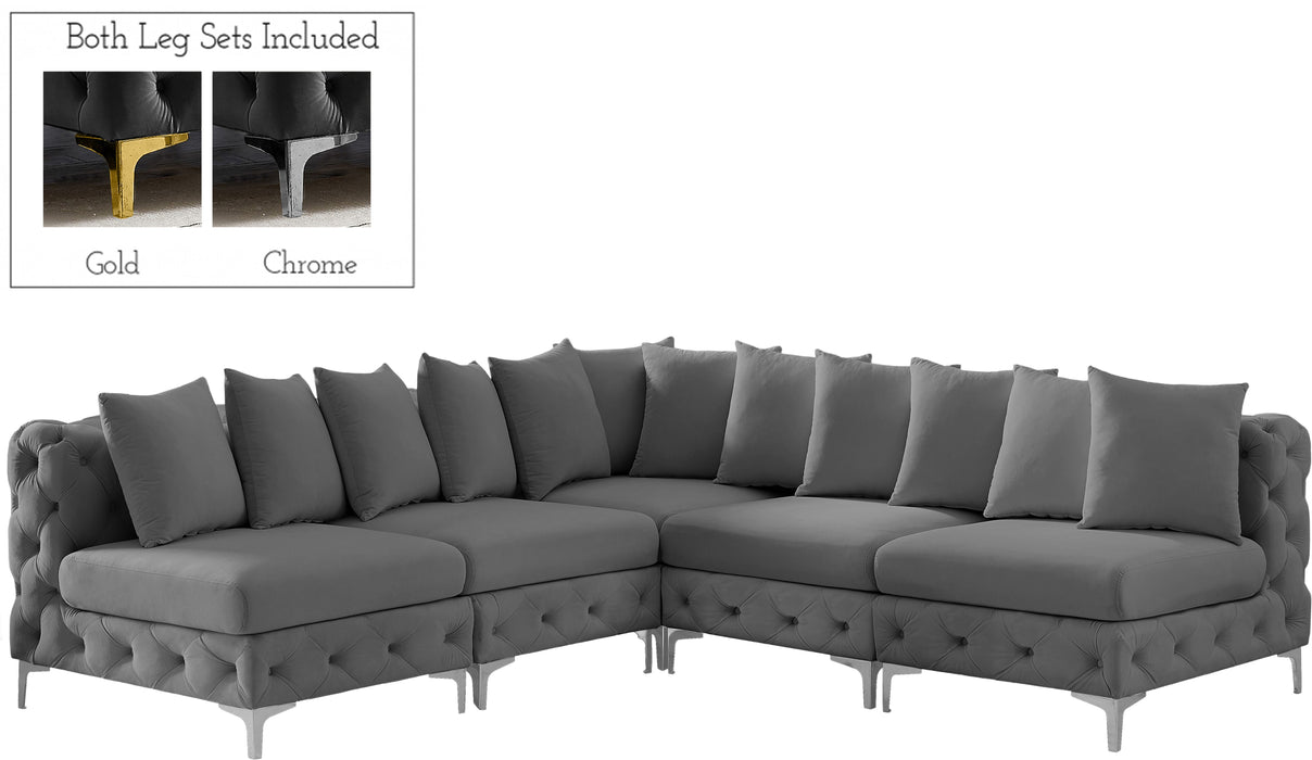 Tremblay - Modular Sectional 5 Piece - Gray - Modern & Contemporary